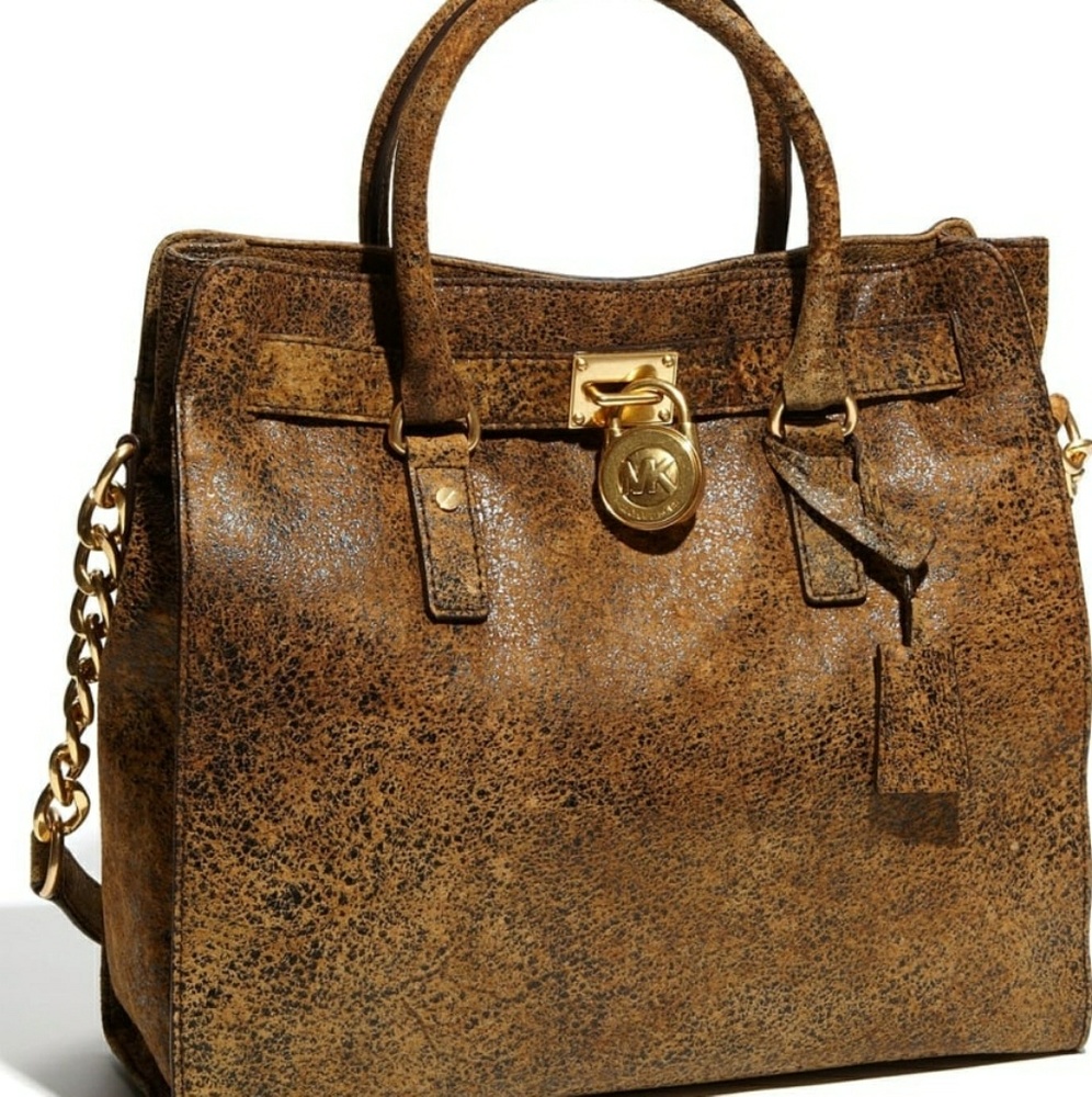 **SOLD** Michael Kors distressed Hamilton tote